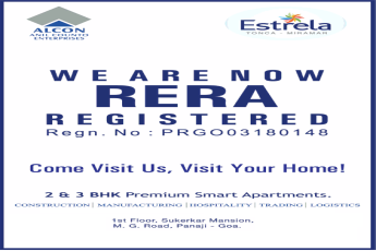 2 & 3 BHK smart apartments by Alcon Estrela, Goa